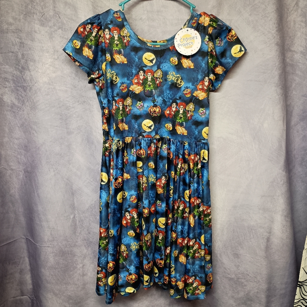 Charlie's Project Kids‎ Hocus Pocus Halloween Graphic Twirl Dress